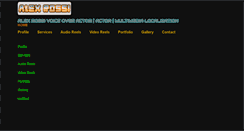Desktop Screenshot of alexrossivoiceovertalent.brushd.com