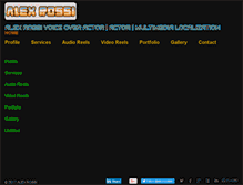 Tablet Screenshot of alexrossivoiceovertalent.brushd.com